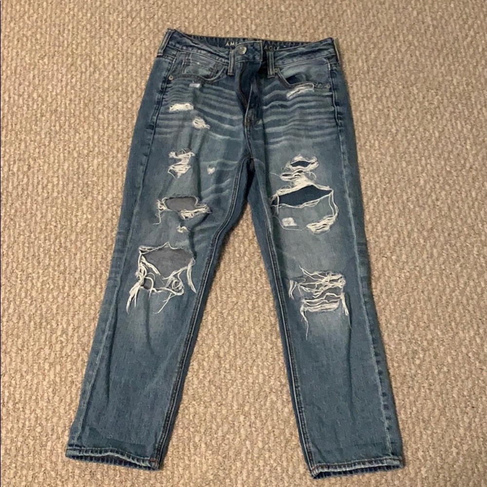 American eagle Hi-rise tom girl jeans